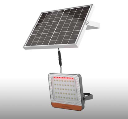 太陽能投光燈設(shè)計-金蟬燈